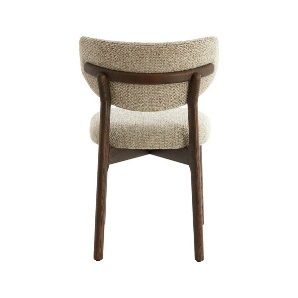Scaun de dining maro/crem tapițat Trosa – Light & Living-image-3