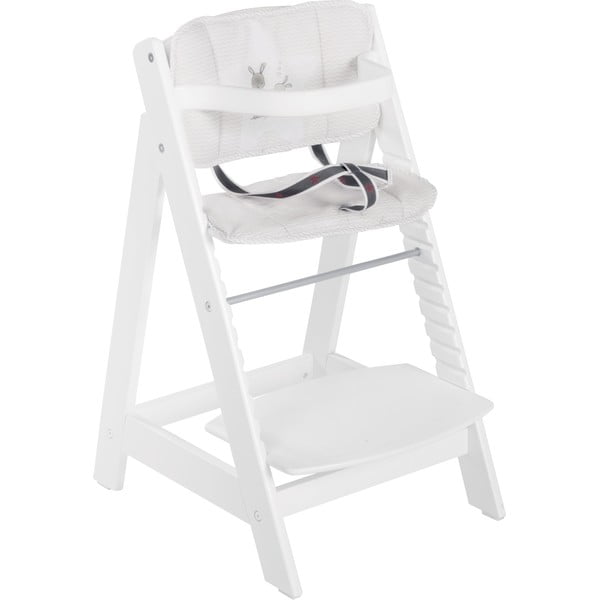 Pernă de scaun pentru copii albă Fox & Bunny – Roba-image-1