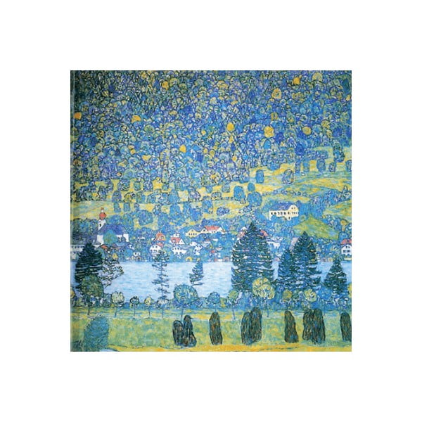 Reproducere tablou Gustav Klimt - Lake, 45 x 45 cm