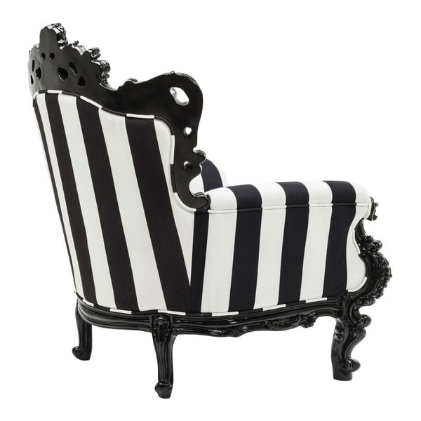 Fotoliu Kare Design Mink, alb-negru-image-3