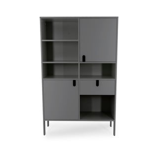 Bibliotecă Tenzo Uno, înălțime 176 cm, gri