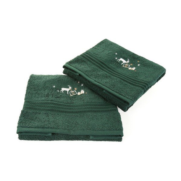 Set 2 prosoape Corap Green, 50 x 90 cm-image-1