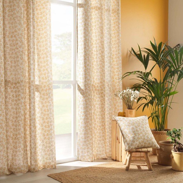 Draperie galbenă/albă 140x240 cm Maddy – douceur d'intérieur-image-3