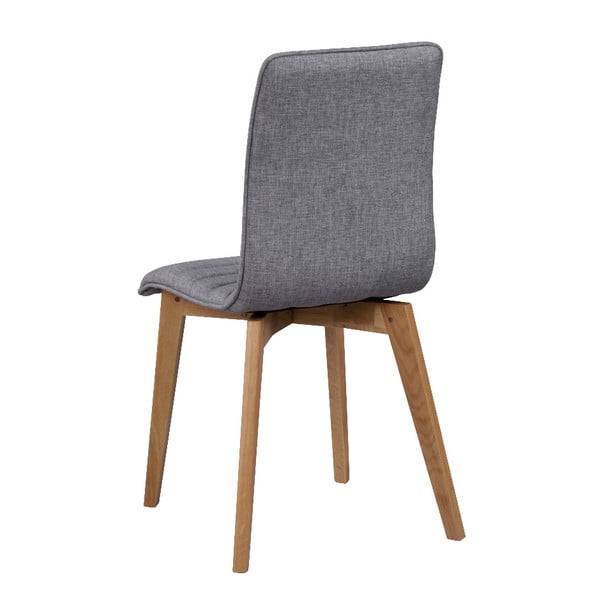 Scaun de dining cu picioare maro Rowico Grace, gri-image-4