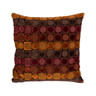 Pernă Dutchbone Ottava, 45 x 45 cm, roşu - portocaliu