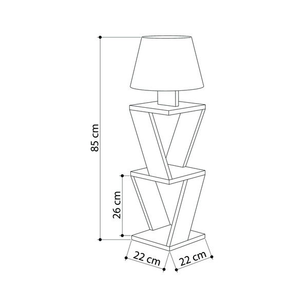 Lampadar Kozena White, alb-image-2