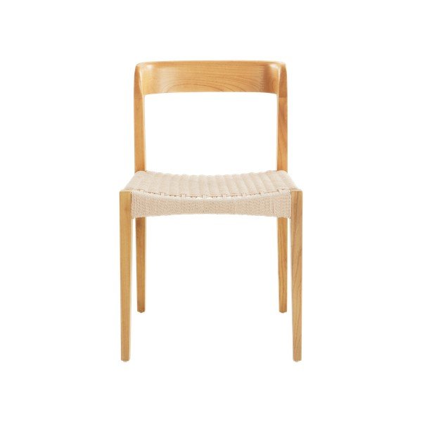 Scaun de dining în culoare naturală din lemn de ulm Vikdalen – Jotex-image-3