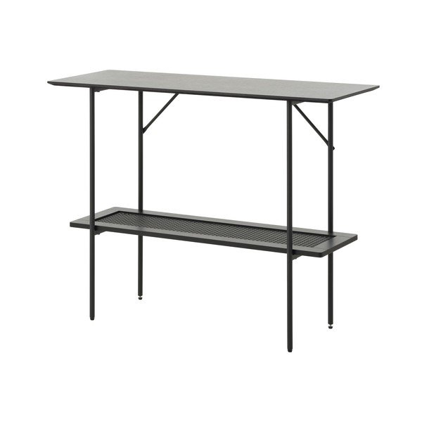 Masă consolă neagră 37x100 cm Pensacola – Unique Furniture