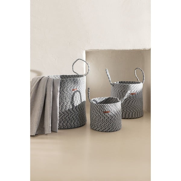 Coș de depozitare din material textil – Mioli Decor-image-1