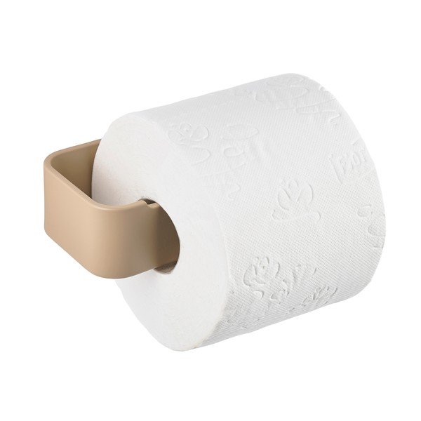 Suport pentru hârtie igienică bej de montat pe perete din metal Ume – Zone