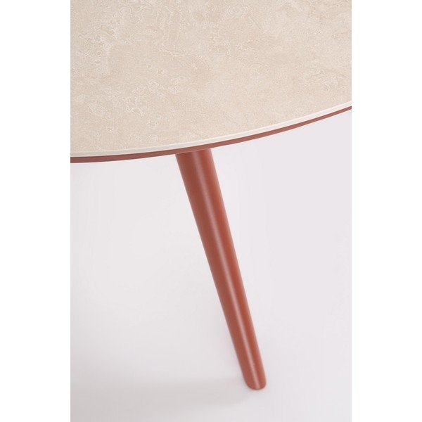 Masă  de grădină rotundă cu blat din piatră ø 120 cm Cabas – Bizzotto-image-3