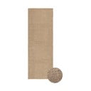 Covor tip traversă în culoare naturală lavabil, țesut manual din lână 80x230 cm Unexpected Wool – Lorena Canals