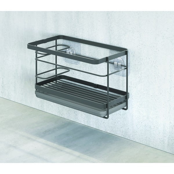 Suport pentru accesorii de spălat autoadeziv din metal Tokyo Lava – Metaltex-image-1