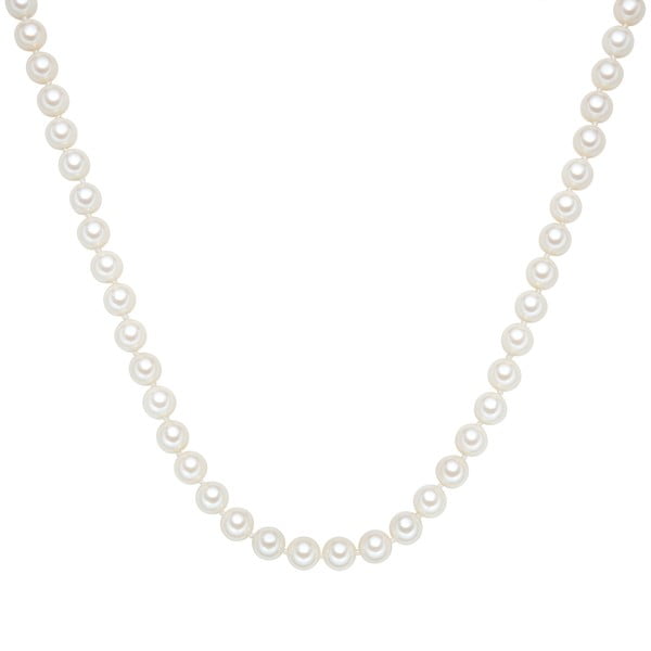 Colier cu perle albe ⌀ 8 mm Perldesse Muschel, lungime 40 cm