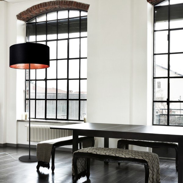Lampadar Sotto Luce MIKA Xl 1F, negru/arămiu-image-1