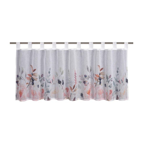 Perdea albă 135x45 cm Floral – Sehlbach