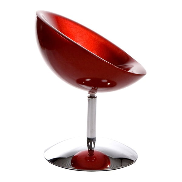Fotoliu rotativ Kokoon Design Bowl, roșu
