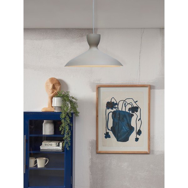 Lustră gri cu abajur din metal ø 40 cm Hanover – it's about RoMi-image-1