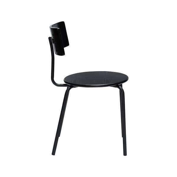 Scaun de dining negru stivuibil din metal Koi – Hübsch-image-4