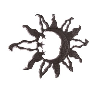 Decorațiune din fontă de perete pentru exterior Dakls Sun, negru