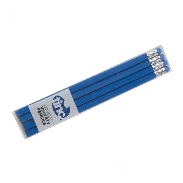 Set 4 creioane TINC Lovely, albastru 