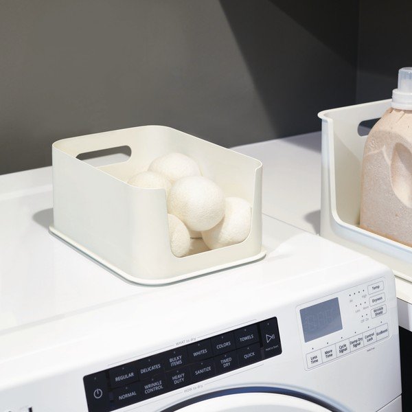 Cutie depozitare iDesign Eco Handled, 21,3 x 30,2 cm, alb-image-1