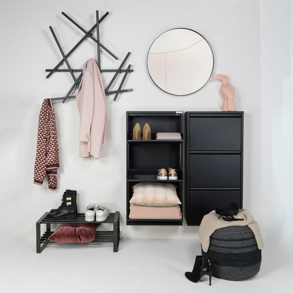 Cuier de perete negru din metal 79 cm Matches – Spinder Design-image-1