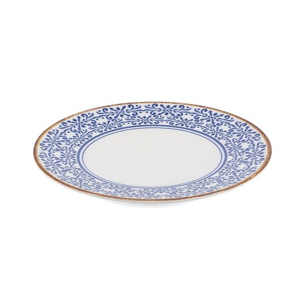 Farfurie albă/albastră pentru servire din porțelan ø 32 cm Azul – BonBistro-image-2