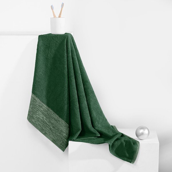 Prosop verde din bumbac frotir 50x90 cm Aria – AmeliaHome-image-2