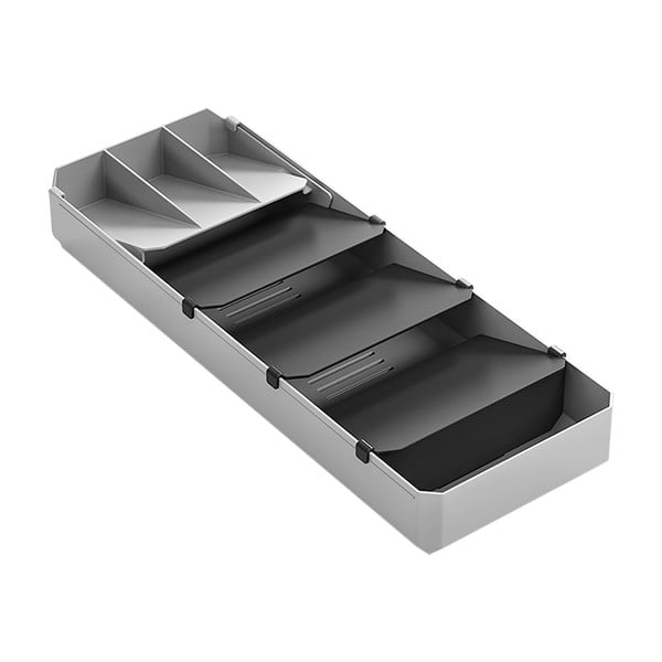 Organizator de tacâmuri gri din plastic 15 x 49 cm – Metaltex-image-2