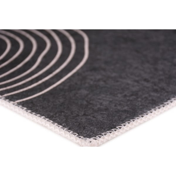 Covor gri antracit lavabil 120x160 cm – Vitaus-image-2
