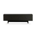 Comodă TV neagră 180x55x40 cm Solei – MOME