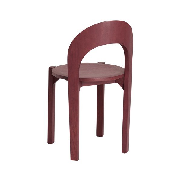 Scaune de dining burgundy 2 buc. din lemn de stejar Vectrina – Ellos Home-image-4