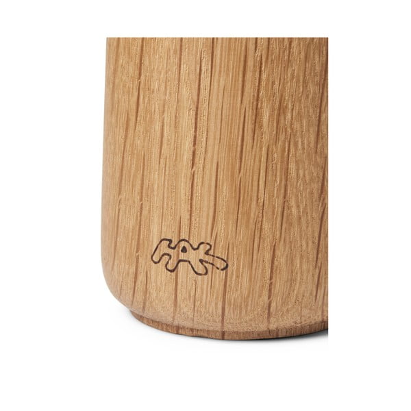 Râșniță pentru condimente din lemn de stejar cu detalii din porțelan alb Kähler Design Hammershoi, înălțime 17,5 cm-image-4
