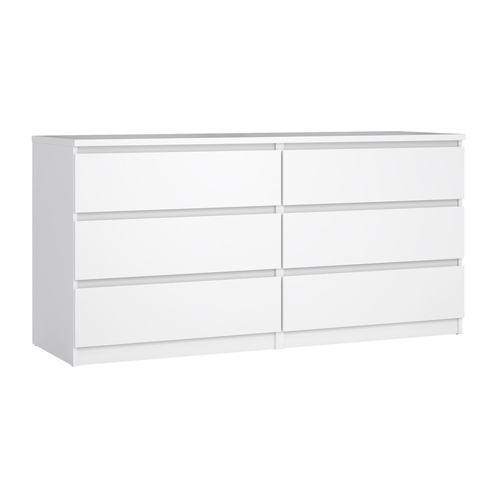 Comodă albă 154x76x50 cm Naia – Tvilum