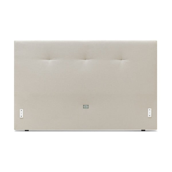 Pat matrimonial 160x200 cm bej tapițat cu somieră Tory – Bobochic Paris-image-3