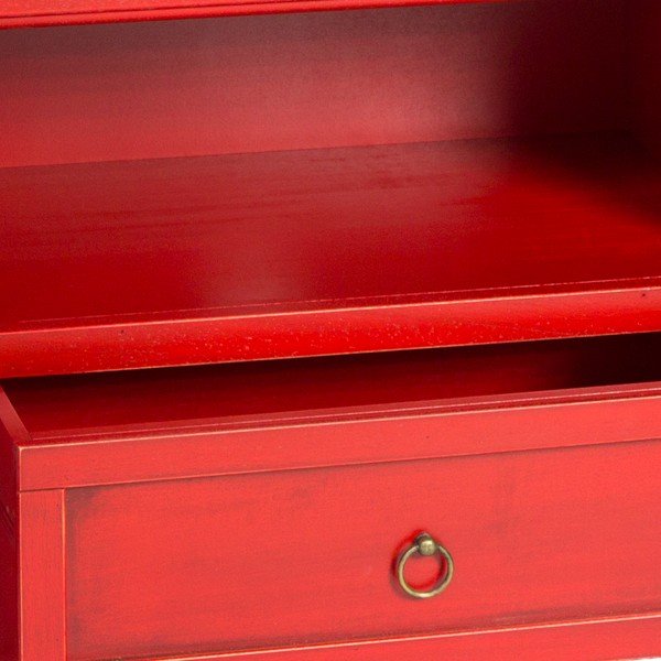 Comodă TV Evegreen House Credenza, roșu-image-2