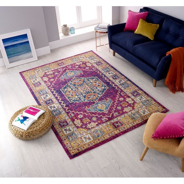 Covor Flair Rugs Urban Traditional, 133 x 185 cm, violet-image-4