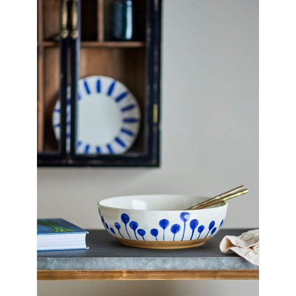 Bol alb/albastru din ceramică ø 28 cm Linora – Bloomingville-image-1