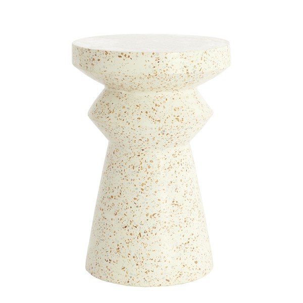 Măsuță auxiliară rotundă din ciment terrazzo ø 32 cm Sella – Light & Living