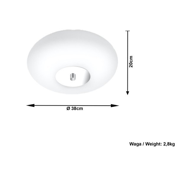 Plafonieră Sollux Santiago Duro-image-1
