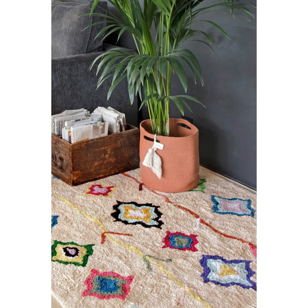 Covor crem lavabil/țesut manual din bumbac 170x240 cm Kaarol – Lorena Canals-image-3