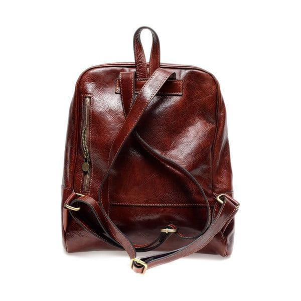 Rucsac din piele maro roșcat – Anna Luchini-image-2