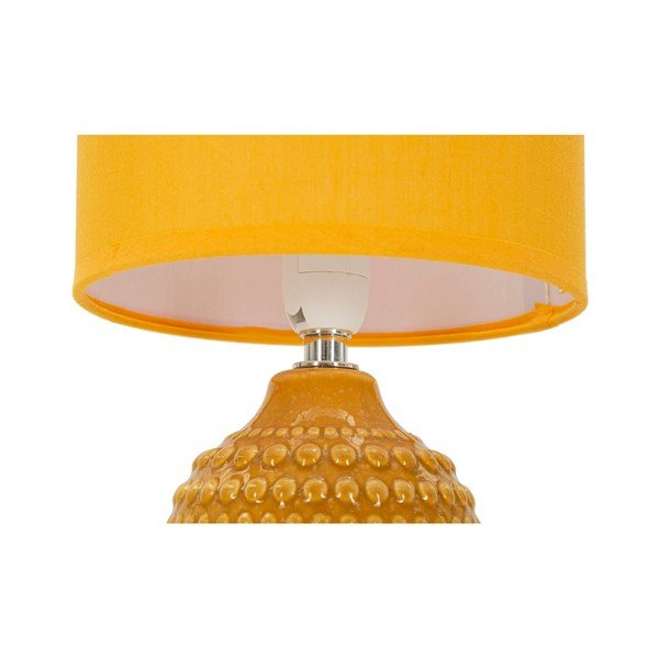 Veioză galben-muștar din ceramică cu abajur textil (înălțime 30,5 cm) Points – Mauro Ferretti-image-4