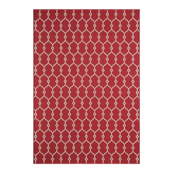 Covor foarte rezistent Webtappeti Trellis Red, 160 x 230 cm, roșu