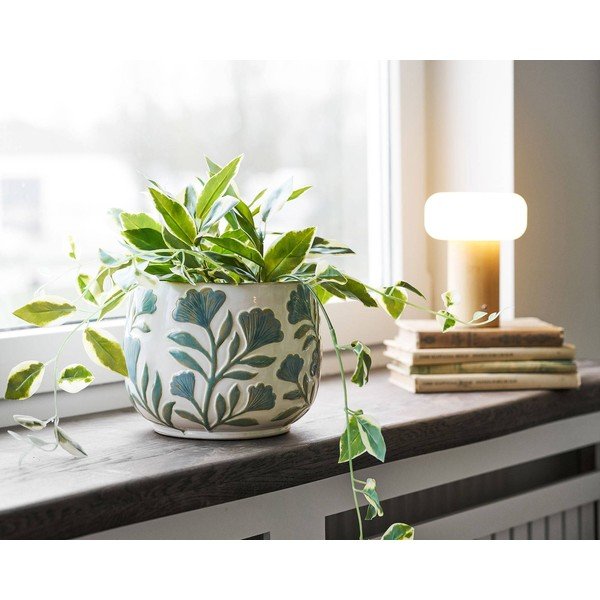 Ghiveci decorativ din ceramică pentru ierburi aromatice handmade ø 22,5 cm – House Nordic-image-2