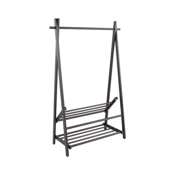 Suport pentru haine negru din lemn de pin 100x150x41 cm Cole – Jotex