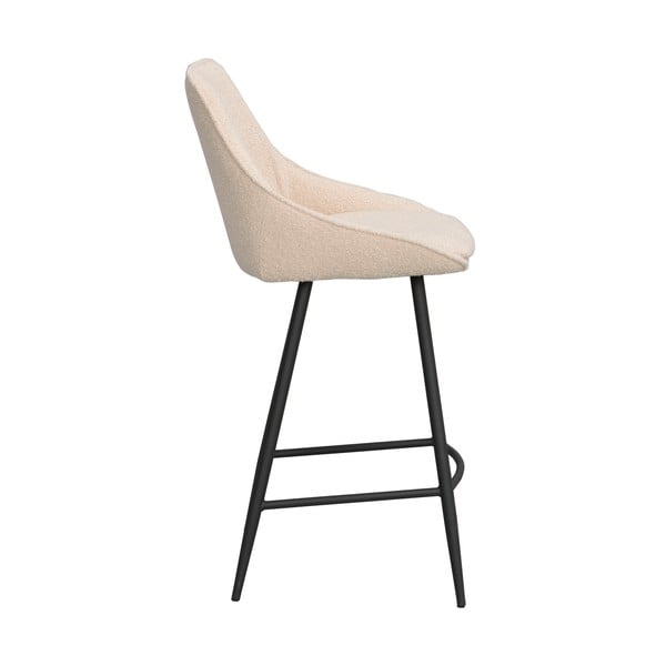 Scaune de bar bej 2 buc. (înălțime șezut 67 cm) Sierra – Rowico-image-3