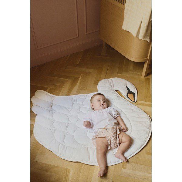 Saltea de joacă pentru copii crem 100x110 cm Swan – Lorena Canals-image-1