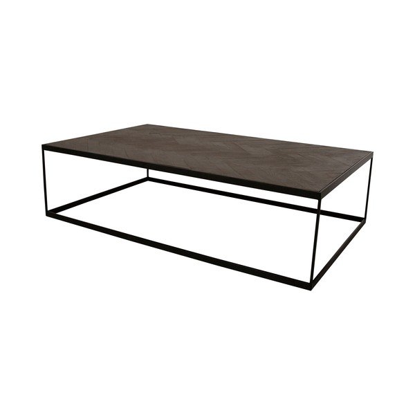 Masă de cafea cu blat din lemn reciclat Canett Damo, lungime 150 cm-image-2